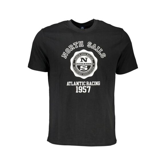 North Sails Black Cotton Men Men's T-Shirt